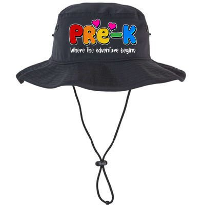 Cute Colorful Pre K Where The Adventure Begins Legacy Cool Fit Booney Bucket Hat