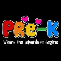 Cute Colorful Pre K Where The Adventure Begins Full Zip Hoodie