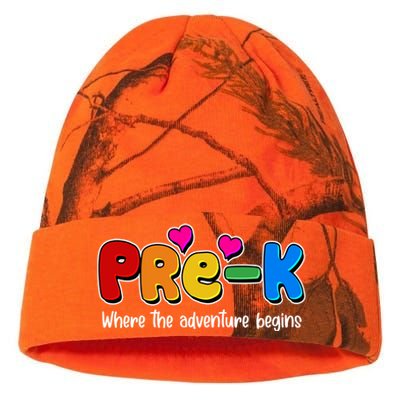 Cute Colorful Pre K Where The Adventure Begins Kati Licensed 12" Camo Beanie