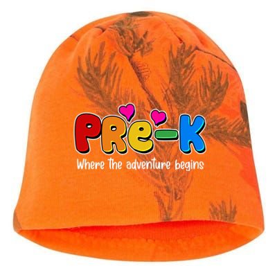 Cute Colorful Pre K Where The Adventure Begins Kati - Camo Knit Beanie