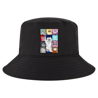 Cute Cat Purring In My Lap Cause It Loves Me Cat Lover Cool Comfort Performance Bucket Hat