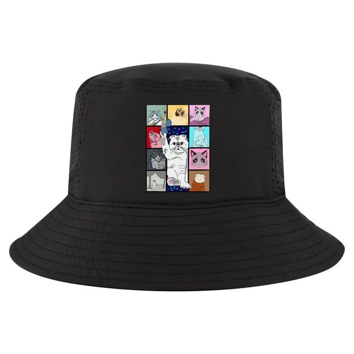 Cute Cat Purring In My Lap Cause It Loves Me Cat Lover Cool Comfort Performance Bucket Hat