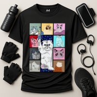 Cute Cat Purring In My Lap Cause It Loves Me Cat Lover Performance Shirt