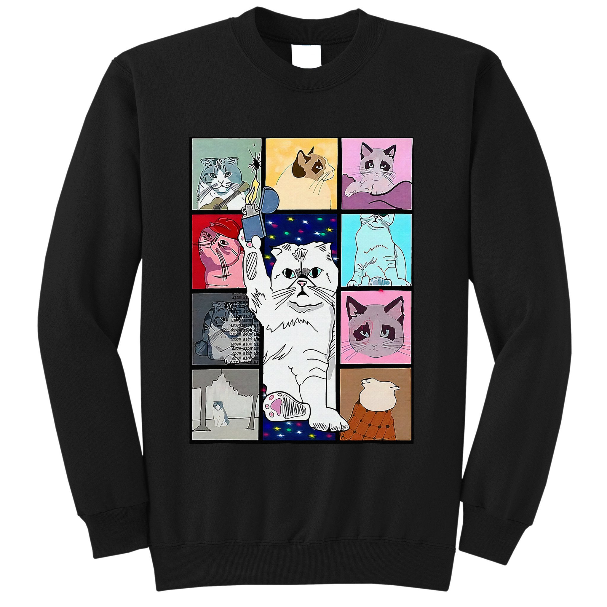 Cute Cat Purring In My Lap Cause It Loves Me Cat Lover Sweatshirt