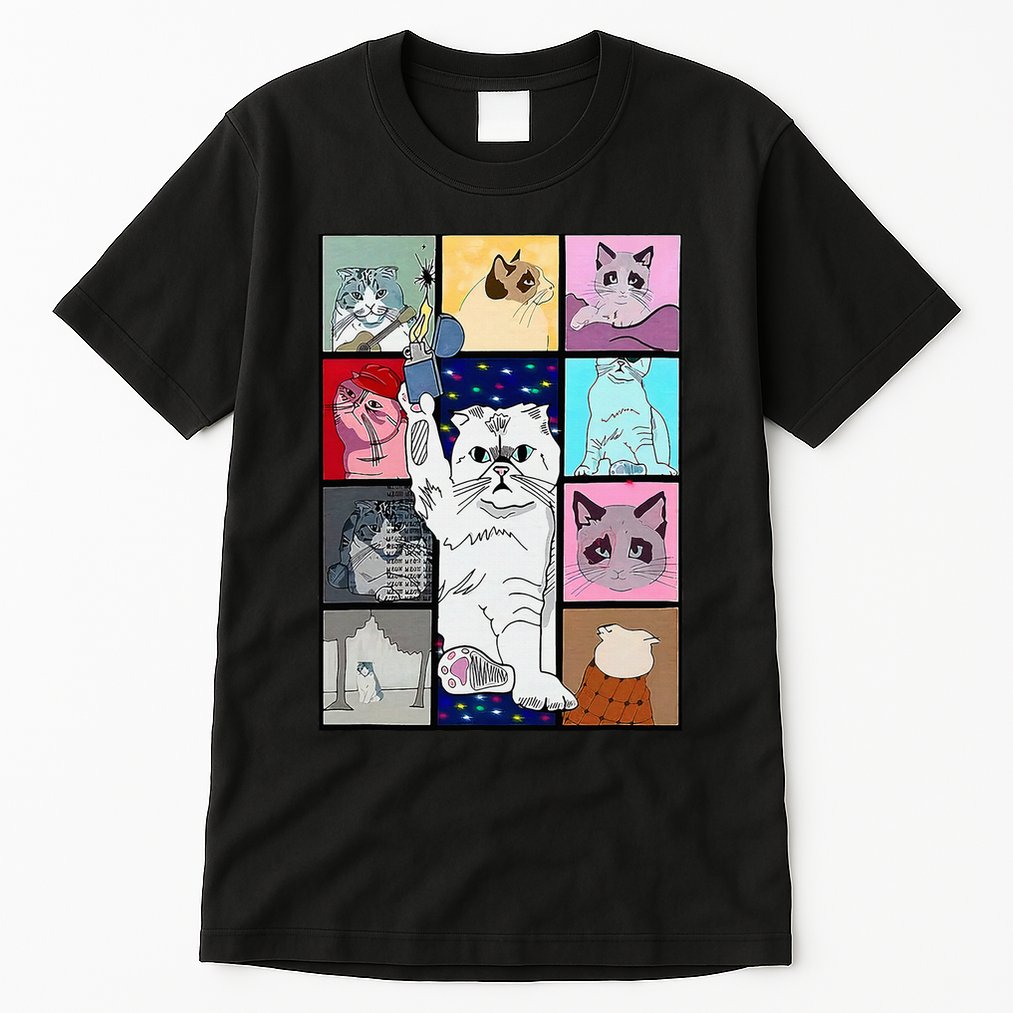 Cute Cat Purring In My Lap Cause It Loves Me Cat Lover Tall T-Shirt