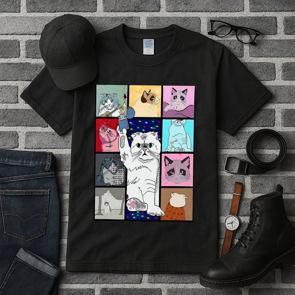 Cute Cat Purring In My Lap Cause It Loves Me Cat Lover Tall T-Shirt