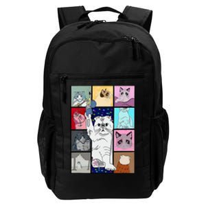 Cute Cat Purring In My Lap Cause It Loves Me Cat Lover Daily Commute Backpack