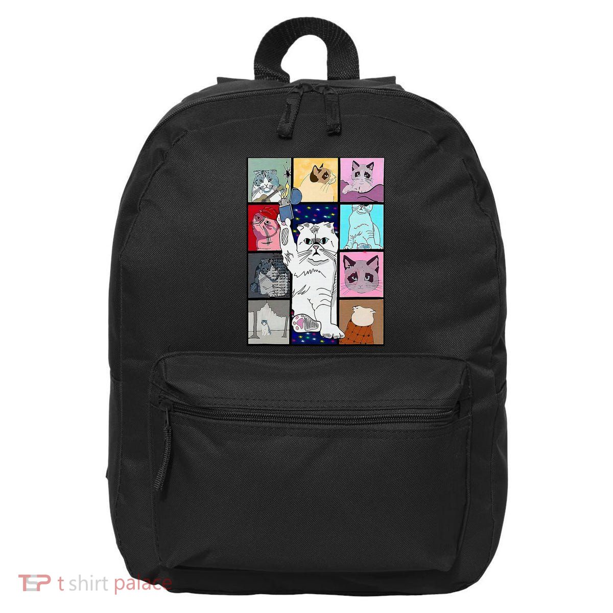 Cute Cat Purring In My Lap Cause It Loves Me Cat Lover 16 in Basic Backpack