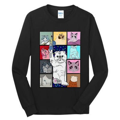 Cute Cat Purring In My Lap Cause It Loves Me Cat Lover Tall Long Sleeve T-Shirt