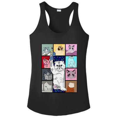 Cute Cat Purring In My Lap Cause It Loves Me Cat Lover Ladies PosiCharge Competitor Racerback Tank