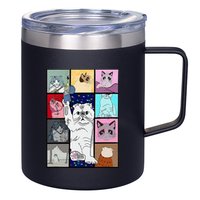 Cute Cat Purring In My Lap Cause It Loves Me Cat Lover 12oz Stainless Steel Coffee Mug