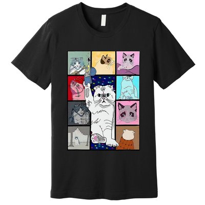 Cute Cat Purring In My Lap Cause It Loves Me Cat Lover Premium T-Shirt