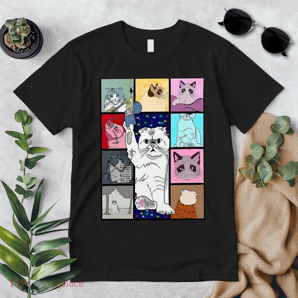 Cute Cat Purring In My Lap Cause It Loves Me Cat Lover Premium T-Shirt