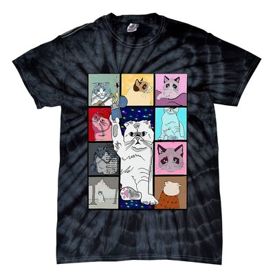 Cute Cat Purring In My Lap Cause It Loves Me Cat Lover Tie-Dye T-Shirt