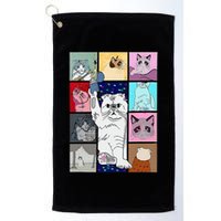 Cute Cat Purring In My Lap Cause It Loves Me Cat Lover Golf Towel