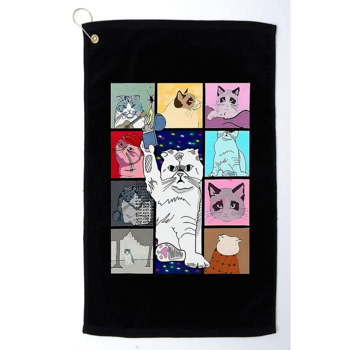Cute Cat Purring In My Lap Cause It Loves Me Cat Lover Golf Towel