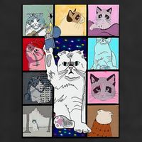 Cute Cat Purring In My Lap Cause It Loves Me Cat Lover Golf Towel