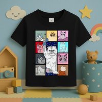 Cute Cat Purring In My Lap Cause It Loves Me Cat Lover Toddler T-Shirt