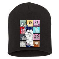 Cute Cat Purring In My Lap Cause It Loves Me Cat Lover Short Acrylic Beanie
