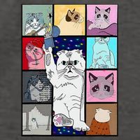 Cute Cat Purring In My Lap Cause It Loves Me Cat Lover Vector Backpack