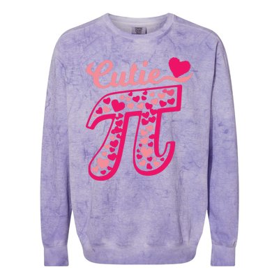 Cool Cutie Pi Love Pi Colorblast Crewneck Sweatshirt