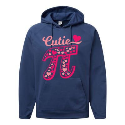 Cool Cutie Pi Love Pi Performance Fleece Hoodie