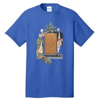 Colonial Christmas Party Vintage Illustration Funny Gift Tall T-Shirt