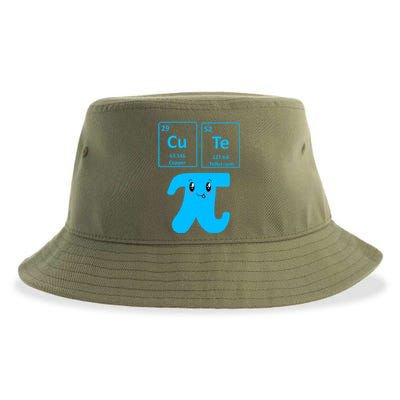 Cute Cutie Pi Pie Math Gift I Fun Math Geek Nerd Great Gift Sustainable Bucket Hat