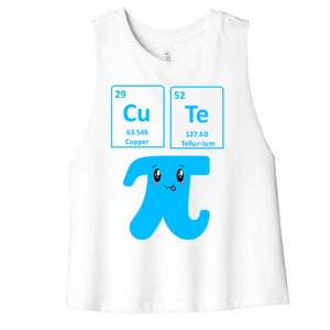 Cute Cutie Pi Pie Math Gift I Fun Math Geek Nerd Great Gift Women's Racerback Cropped Tank