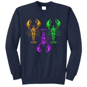 Carnival Costume Party Parade Crawfish Lover Gift Mardi Gras Tall Sweatshirt