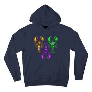 Carnival Costume Party Parade Crawfish Lover Gift Mardi Gras Tall Hoodie