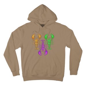 Carnival Costume Party Parade Crawfish Lover Gift Mardi Gras Hoodie