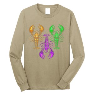 Carnival Costume Party Parade Crawfish Lover Gift Mardi Gras Long Sleeve Shirt