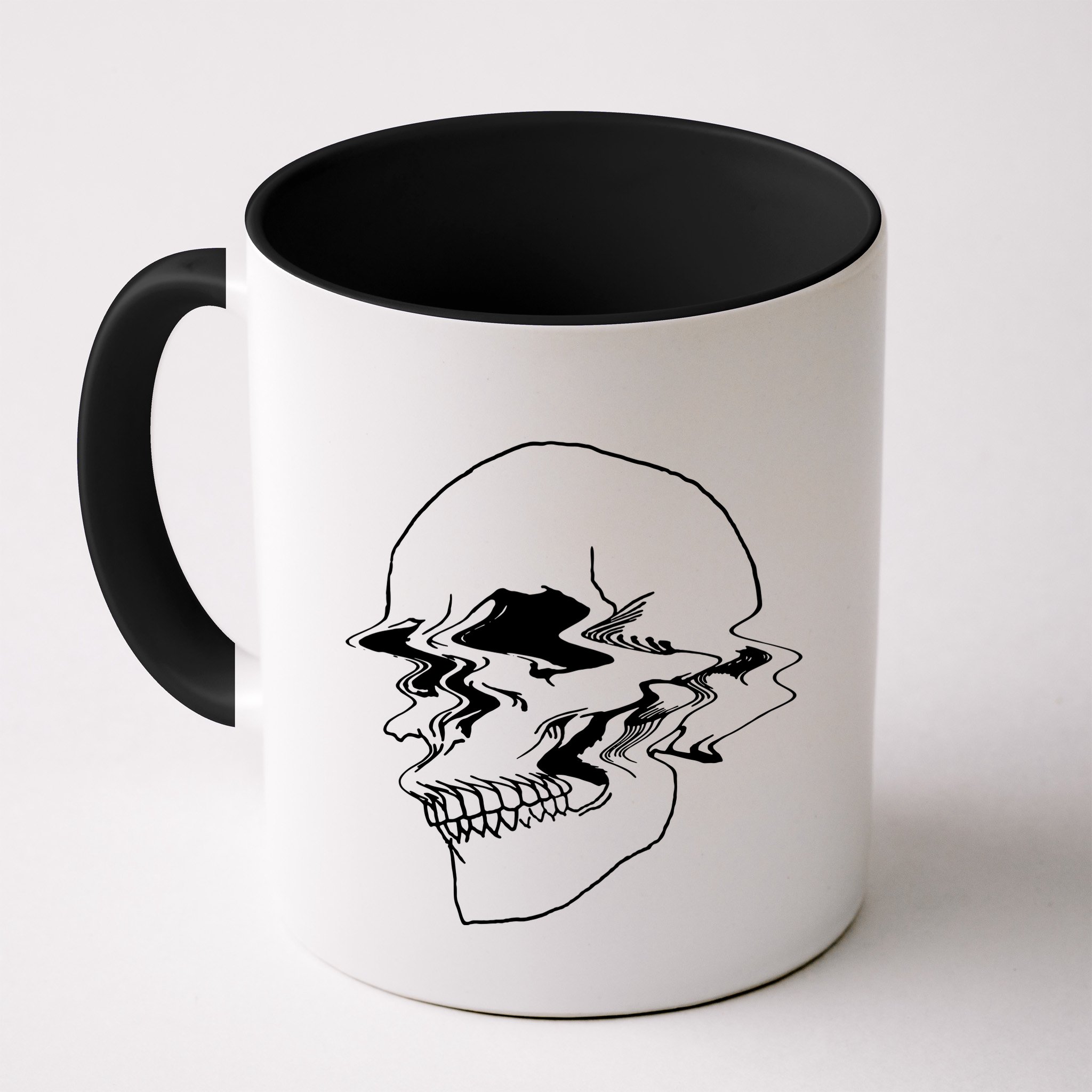 Creepy Cool Pastel Vaporwave Skull Mug