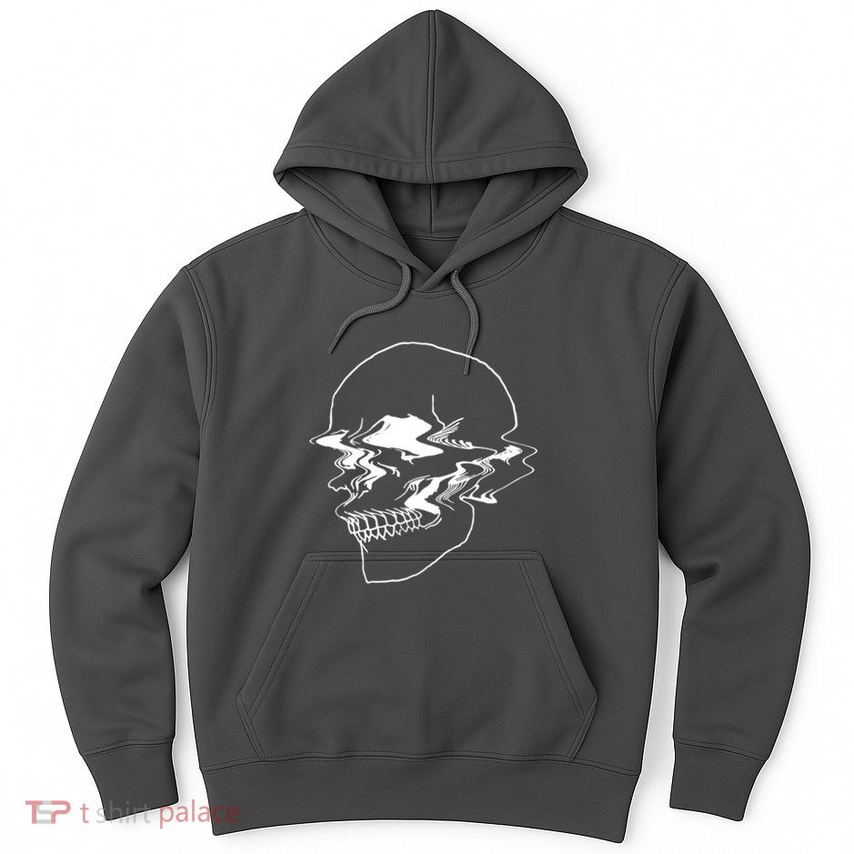 Creepy Cool Pastel Vaporwave Skull Hoodie