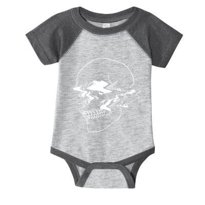 Creepy Cool Pastel Vaporwave Skull Infant Baby Jersey Bodysuit
