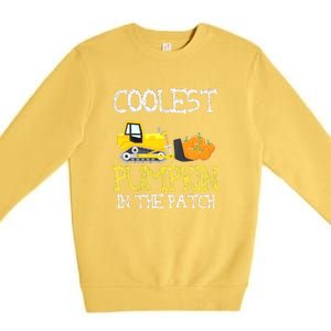 Cutest Coolest Pumpkin In The Patch Halloween Boys Gift Premium Crewneck Sweatshirt