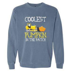 Cutest Coolest Pumpkin In The Patch Halloween Boys Gift Garment-Dyed Sweatshirt