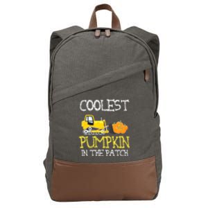 Cutest Coolest Pumpkin In The Patch Halloween Boys Gift Cotton Canvas Backpack