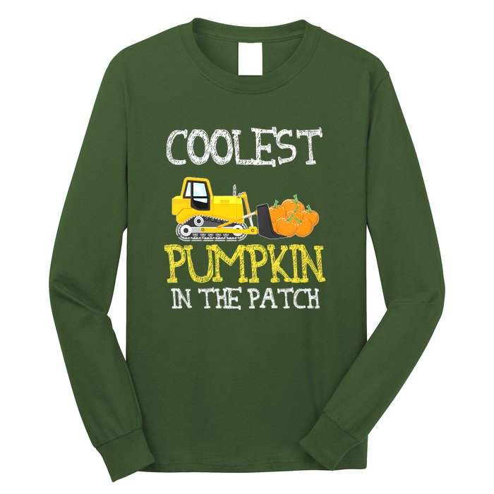 Cutest Coolest Pumpkin In The Patch Halloween Boys Gift Long Sleeve Shirt