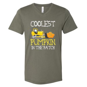 Cutest Coolest Pumpkin In The Patch Halloween Boys Gift V-Neck T-Shirt