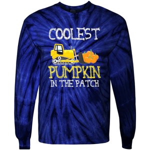 Cutest Coolest Pumpkin In The Patch Halloween Boys Gift Tie-Dye Long Sleeve Shirt