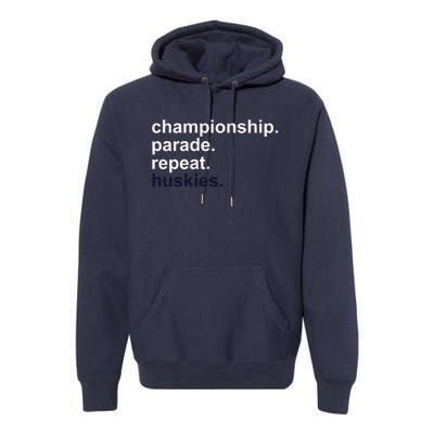 Cprh Championship Parade Repeat Huskies Premium Hoodie