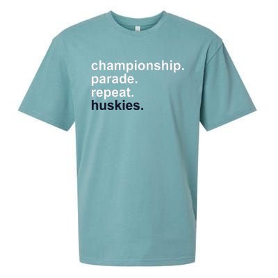 Cprh Championship Parade Repeat Huskies Sueded Cloud Jersey T-Shirt