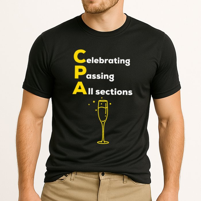 Cpa Celebrating Passing Test New Accountant Gift Cooling Performance Crew T-Shirt