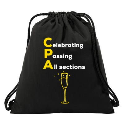 Cpa Celebrating Passing Test New Accountant Gift Drawstring Bag