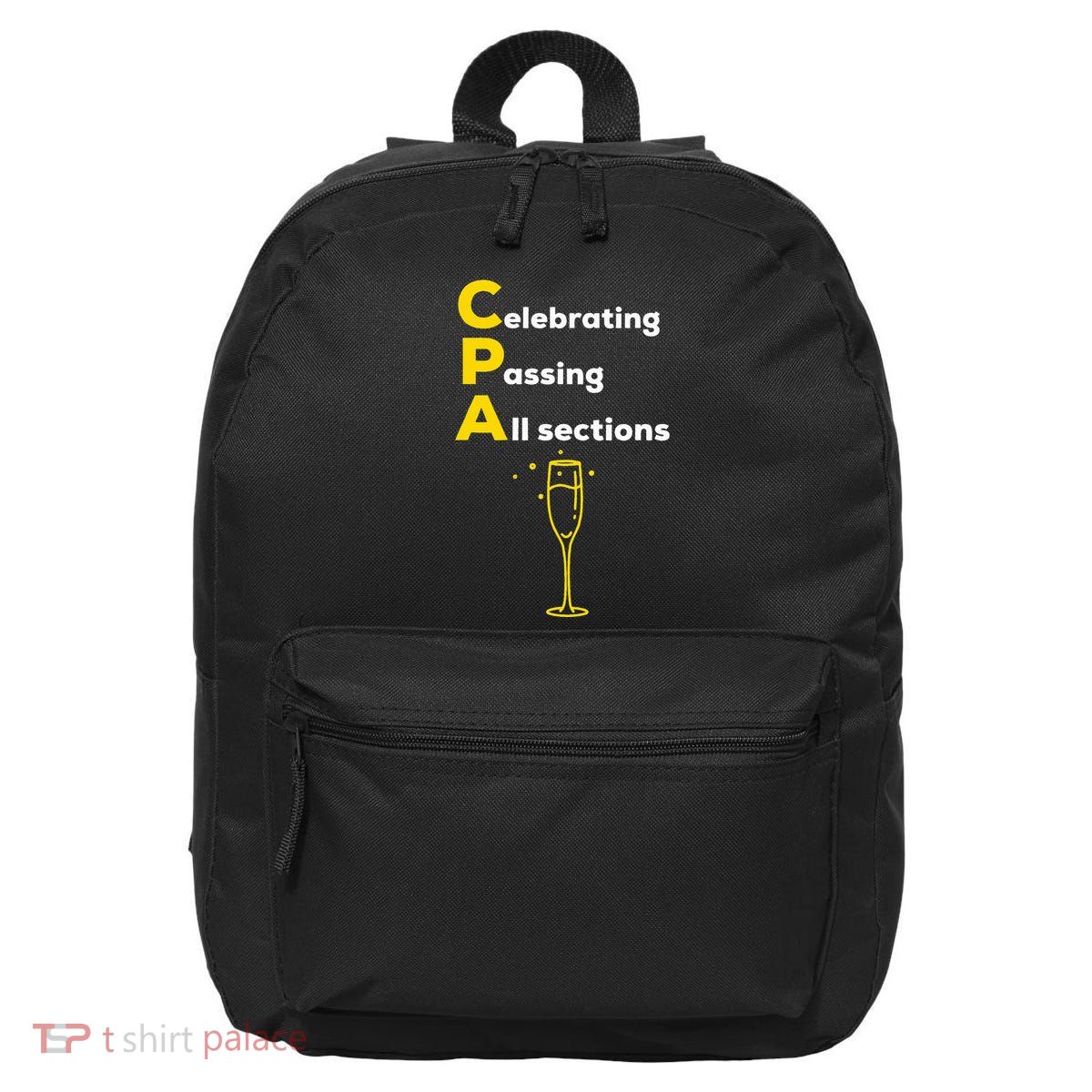 Cpa Celebrating Passing Test New Accountant Gift 16 in Basic Backpack