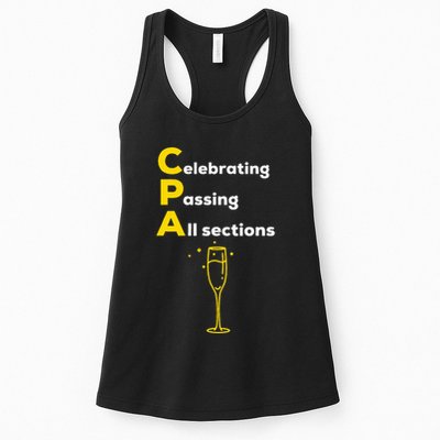 Cpa Celebrating Passing Test New Accountant Gift Womens Tank Top