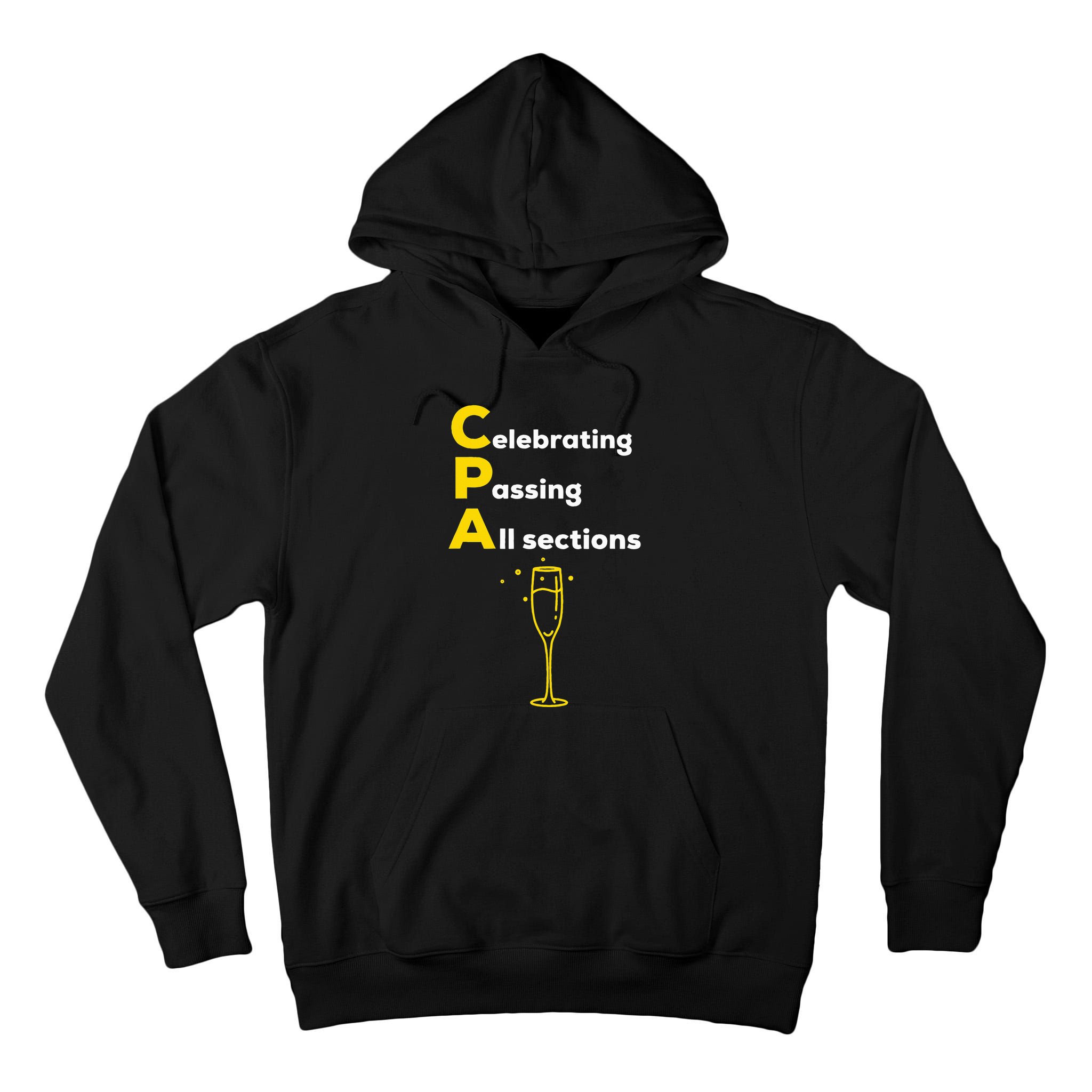 Cpa Celebrating Passing Test New Accountant Gift Tall Hoodie