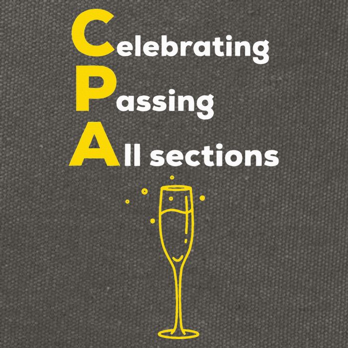 Cpa Celebrating Passing Test New Accountant Gift Cotton Canvas Backpack